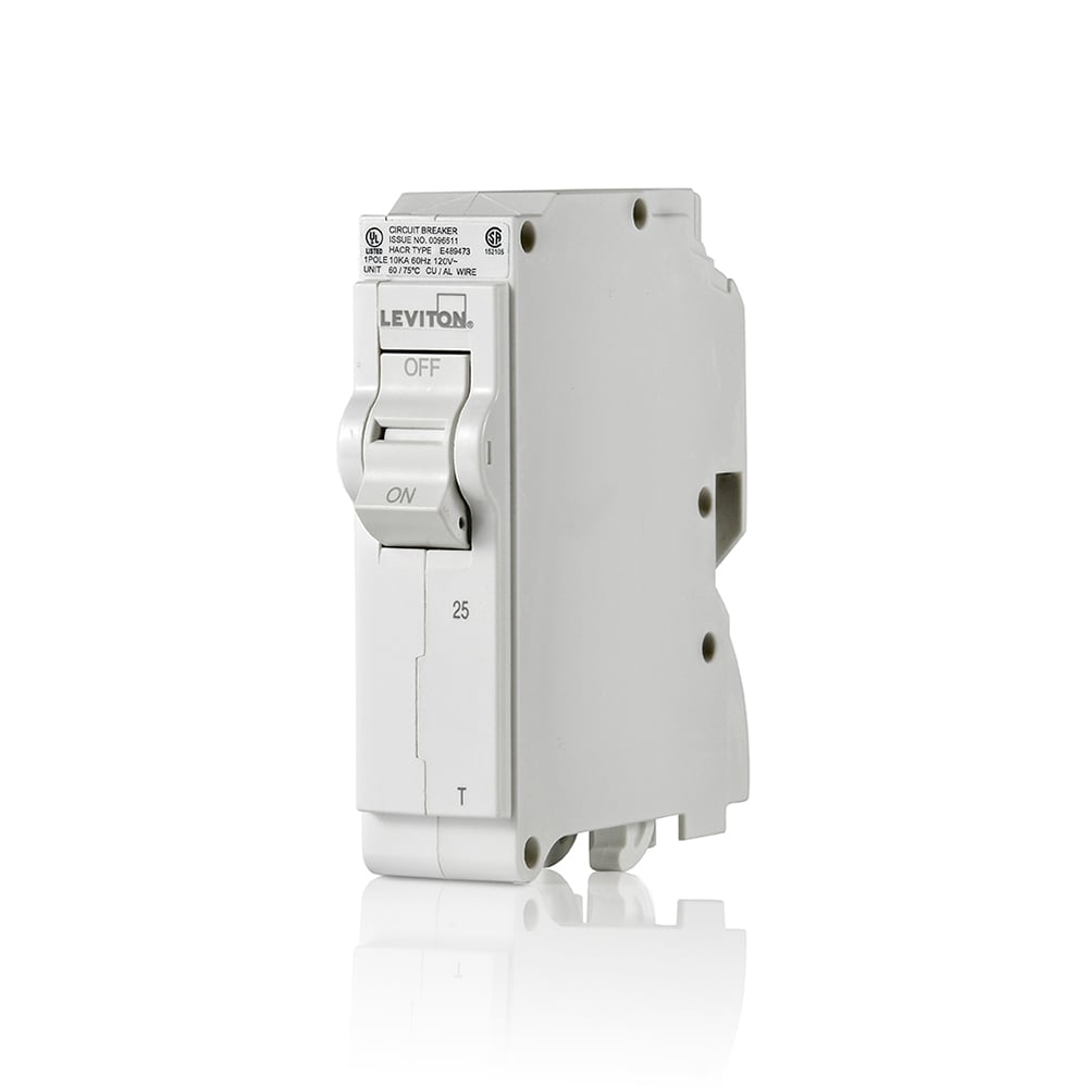 LB125-T Standard Branch Circuit Breaker, 120/240 V AC, 25 A, 10 kA Interrupt, 1 Pole