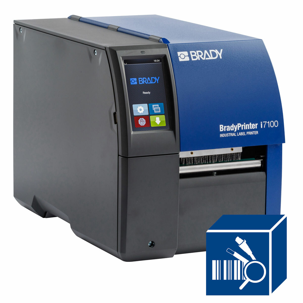149050 i7100 300 dpi Barcode Capable Industrial Heavy Duty Single Color Label Printer, Direct Thermal, Thermal Transfer Print, 4.33 in W Tape, Color Touchscreen Display