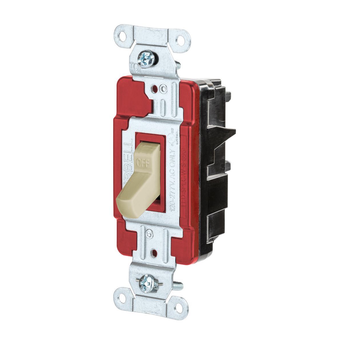 CSB320STI EdgeConnect 3-Way Toggle Switch, 120/277 V, 20 A, 3 W Power Rating, 2-Position Contact