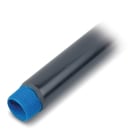 PVC Coated Conduit, Pipe Size 3-1/2 Inch/91 Metric, Outside Diameter with PVC 1.08 Inch/103.60 Millimeters, Nominal Wall Thickness with PVC .26 Inch/6.47 Millimeters, Length without Couplings 9 Feet 10-1/4 Inch /3.00 Meters, Hot-dip Galvanized Steel, Gray