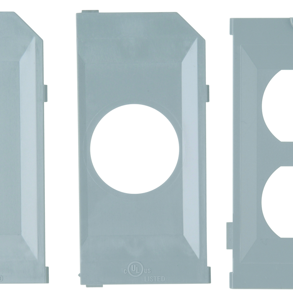WIU20PK While-In-Use Cover Extra Plate Kit, Gray, 20-Pack