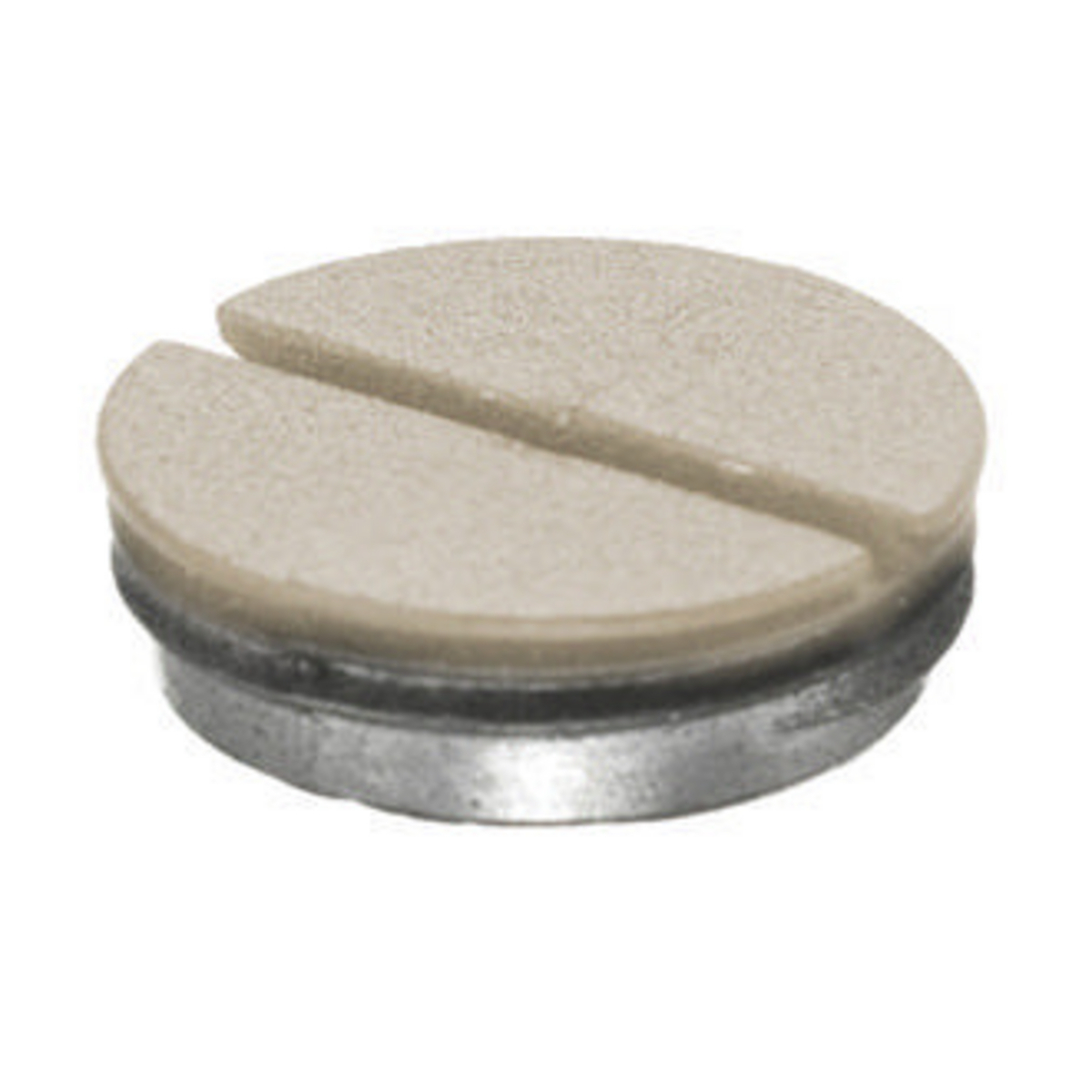 S1FP34AL SystemOne Replacement Standard Sized Flush Plug, For Use With S1SPFFx, S1SPFFTx Furniture Feed Cover, 3/4 in NPT, Cast Aluminum, Metallic