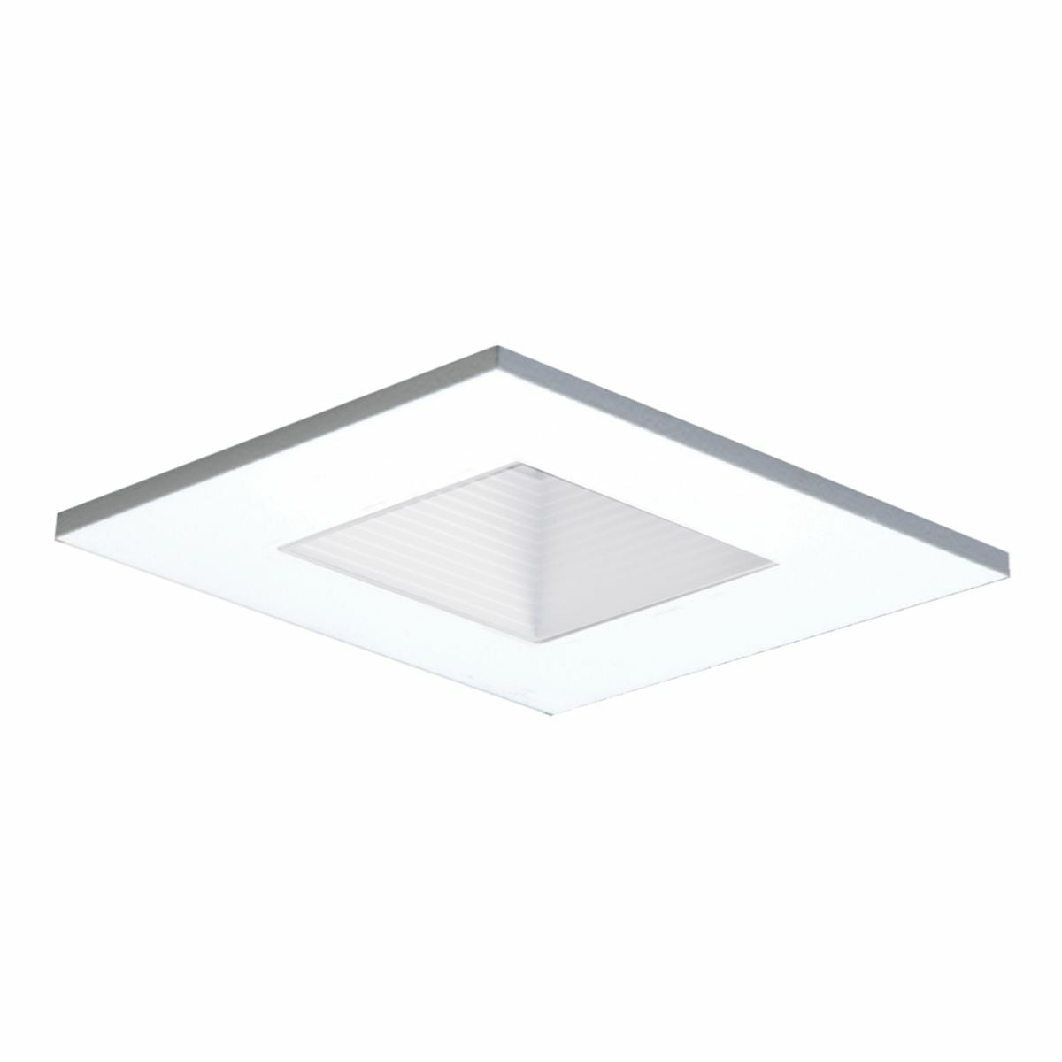 3011WHWB Halo 15 deg Tilt Adjustable Square Baffle Trim, 3 in ID x 4-1/4 in OD, For Use With H36TAT, H36RTAT, H36ICAT, H38ICAT, H36LVTAT, H36LVTATCP, H36LVRTAT, H36LVTAT277, H36LVRTAT277, H36LVICAT and H38LVICAT Housing, Aluminum