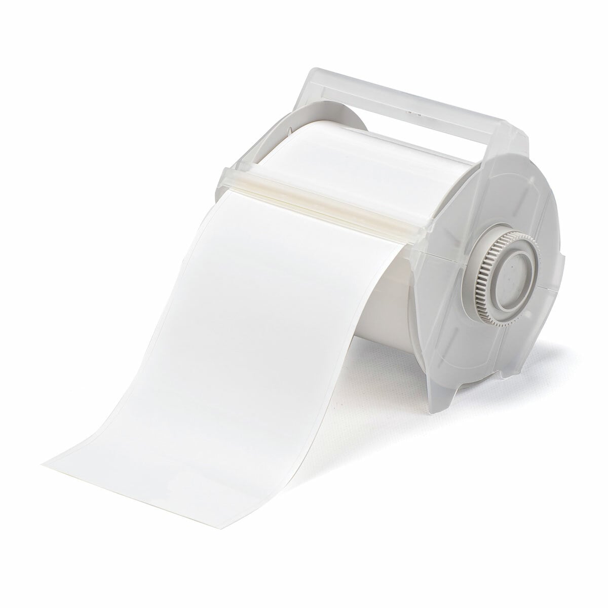 113109 GlobalMark Thermal Transfer Vinyl Label, 100 ft L 4 in W, For Use With GlobalMark Industrial Label Maker, B-595 Vinyl, White
