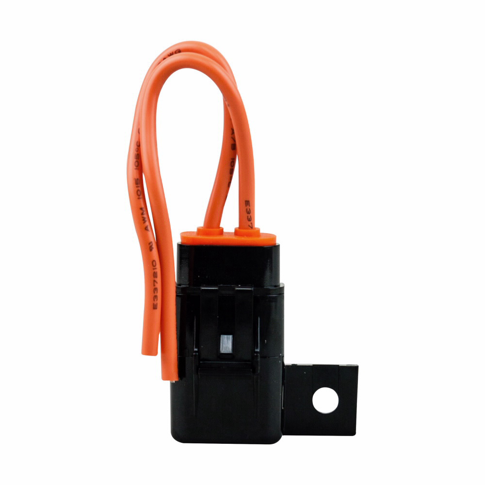 HHR Heavy Duty In-Line Water Resistant Fuse Holder, 32 V, 30 A, 12 AWG Wire, 1 Poles
