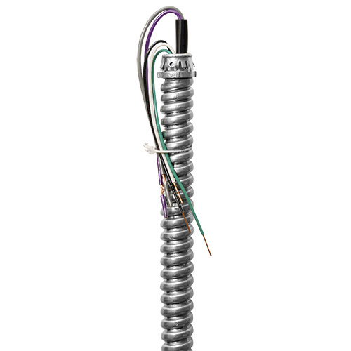 EPW1263SAD-1/2-IC Illumination Control Fixture Whip, (5) 12 AWG, 16 AWG Solid/Stranded Conductor, 6 ft L, 120 V AC