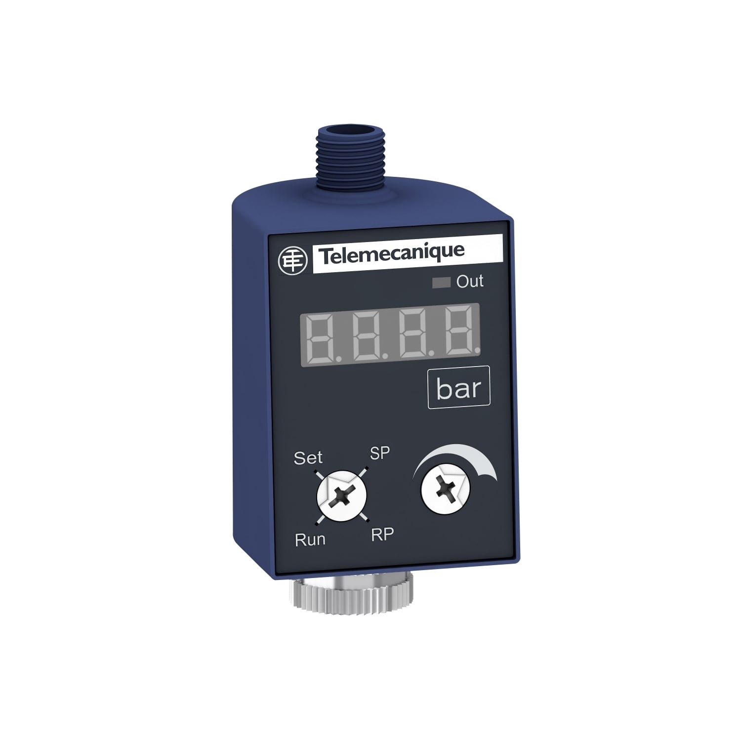 ZMLPA1P2SH OsiSense XM ZMLP Electronic Pressure Sensor, -14.5 to 6000 Sensing Range, 300 ms Response Time, PBT Valox