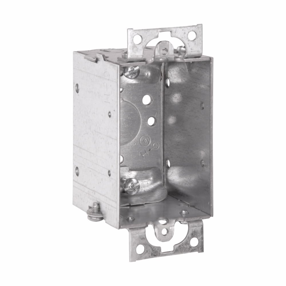 TP116 Thepitt Gangable Welded Switch Box, Steel, 10 cu-in Capacity, 1 Gang, 1 Knockout