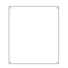 AWF3622P Flat Enclosure Back Panel, 22 in W x 31 in H, Steel, White