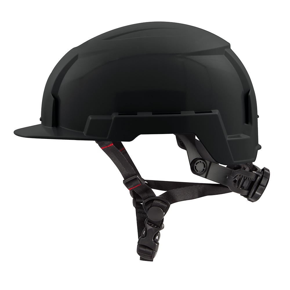 48-73-1331 Adjustable Front Brim Safety Helmet, LEXAN Polycarbonate, Padded Suspension, ANSI Electrical Class Rating: Class E, ANSI Impact Rating: Type II, Swing Wheel Ratchet Adjustment