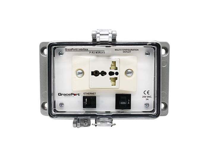 P-R2-M3RUV3 Bulkhead Connector, Aluminum Housing