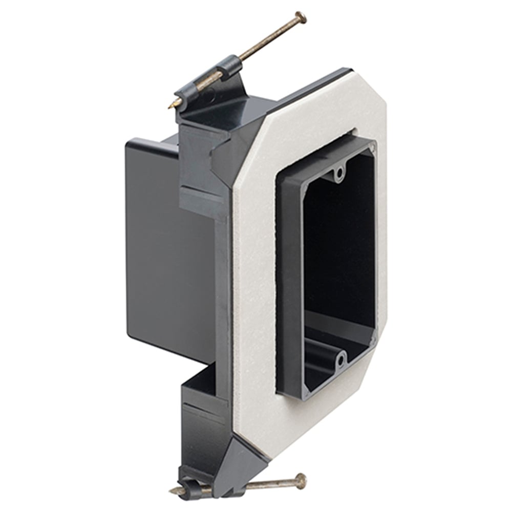 FN101FL One-Box Flanged Non-Conductive Versatile Vapor Box, Plastic, 22 cu-in Capacity, 1 Gang, 5 in W x 7.664 in H