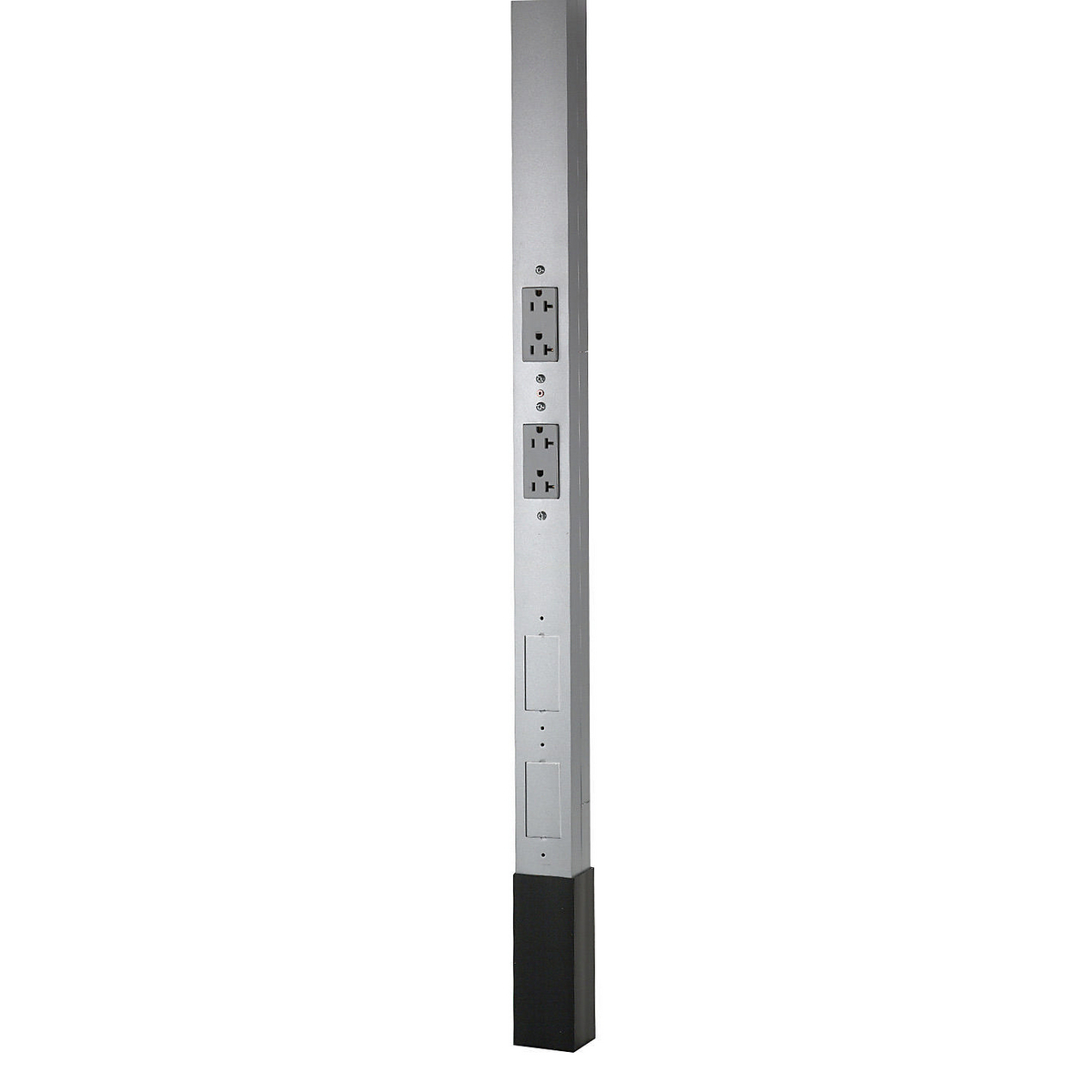 HBLPPO12AAL Pre-Wired Three Service Pole, 12 ft 2 in L x 2.13 in W, Aluminum