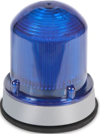125XBRMB120A Xtra-Brite Multi-Mode Beacon, 120 V AC, LED Lamp, 3-1/4 in Dia, Panel Mount, Blue