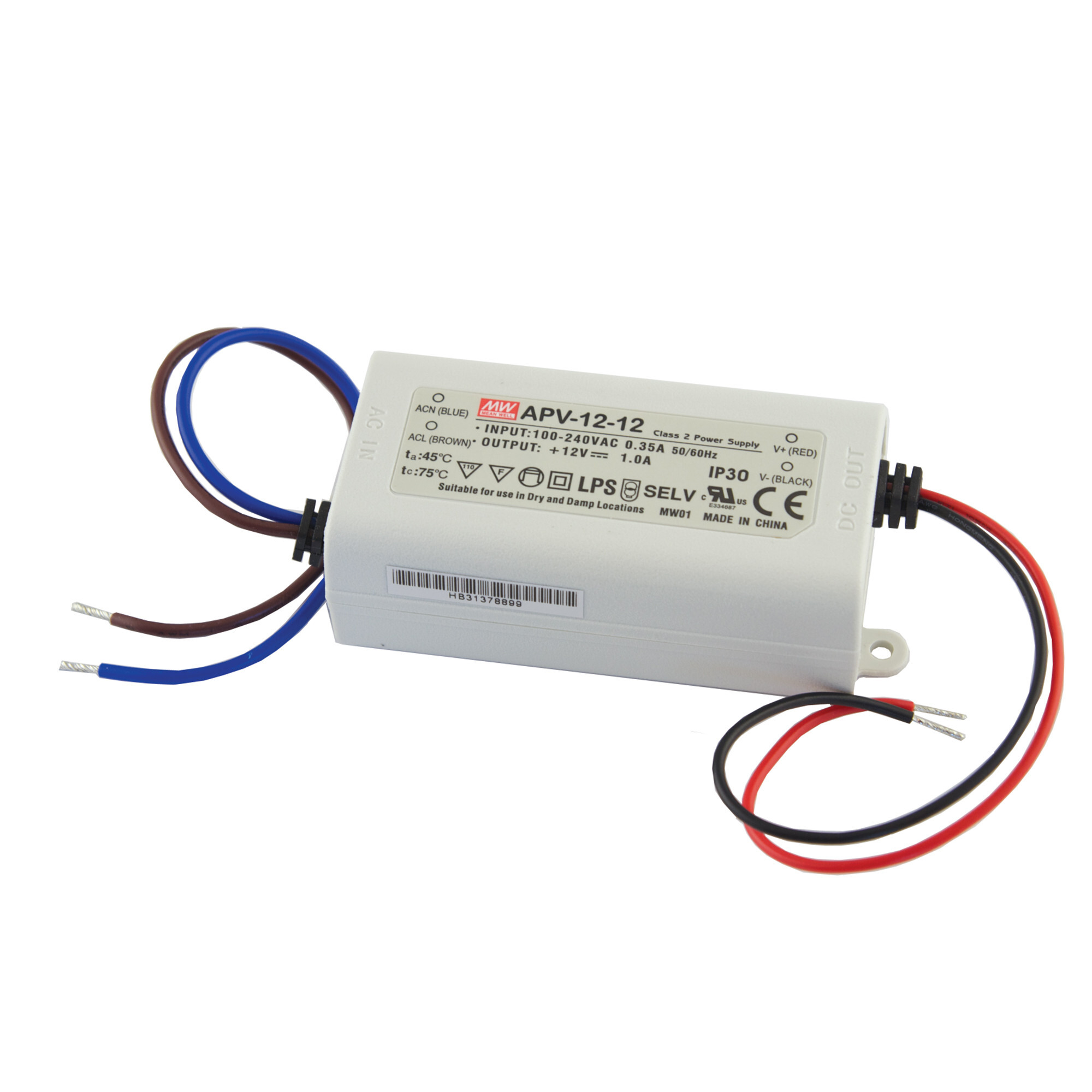 DI-0918 Constant Voltage LED Driver, 12V DC, 35W, Class 2