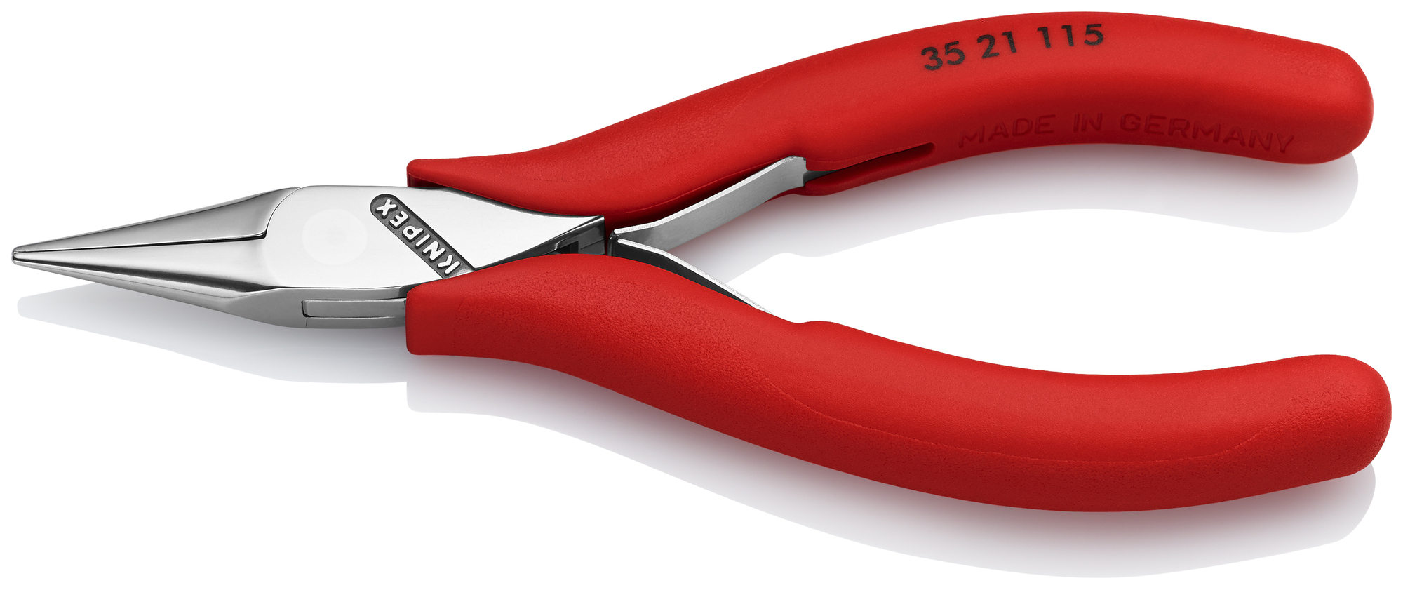 Electronics Gripping Pliers-Half Round Tips, 4 1/2 in., Single Component, Polished, Half-round Jaws