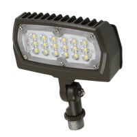 OFL1015MV50BZK Ara Non-Dimmable Floodlight,) LED Lamp, 15 W Fixture, 120 to 277 V AC, Powder Coated/Textured Housing
