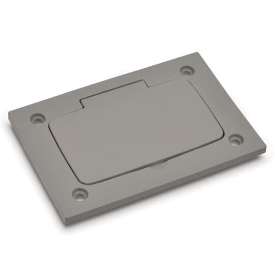 P-64-P-URC-GRY Steel City MopTite Non-Metallic Universal Floor Box Cover, 4-1/2 in L x 3 in W, Plastic