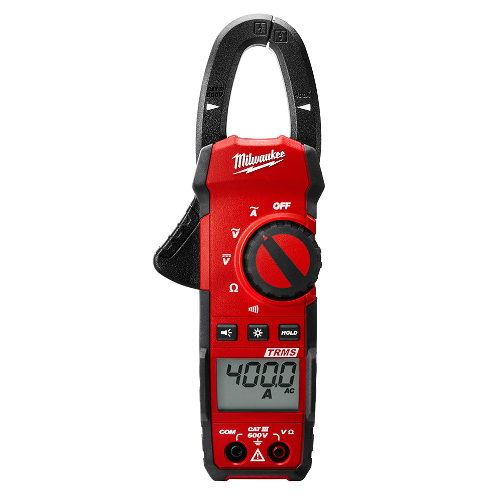 2235-20 Heavy Duty Digital Clamp Meter, 600 V AC/DC, 400 A, 4000 Ohm, 1 in Jaw, Backlit LCD Display