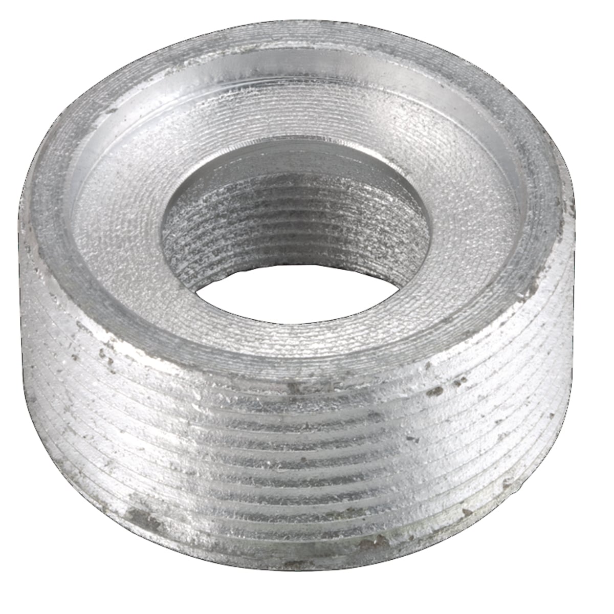 1161 Threaded Reducing Bushing, 2-1/2 x 1-1/2 in Trade, Iron, Electro-Plated Zinc