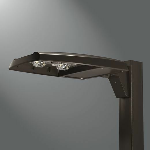 PRVS-A25-UNV-T3 Lumark Type III Low Profile Standard Outdoor Area Luminaire, (40) Lamp, 87 W Fixture, 120/277 VAC, Bronze/Polyester Powder Coated Housing
