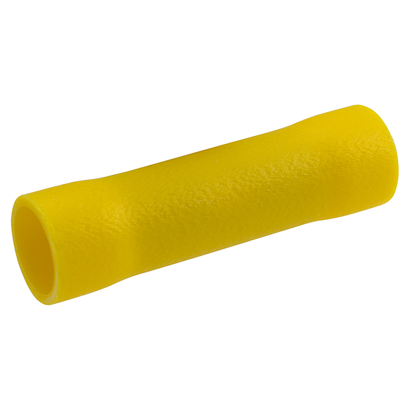 VBST-10-P25 Type VBST Insulated Butt Splice, 12 to 10 AWG Conductor, 1.043 in L, Copper Alloy, Yellow