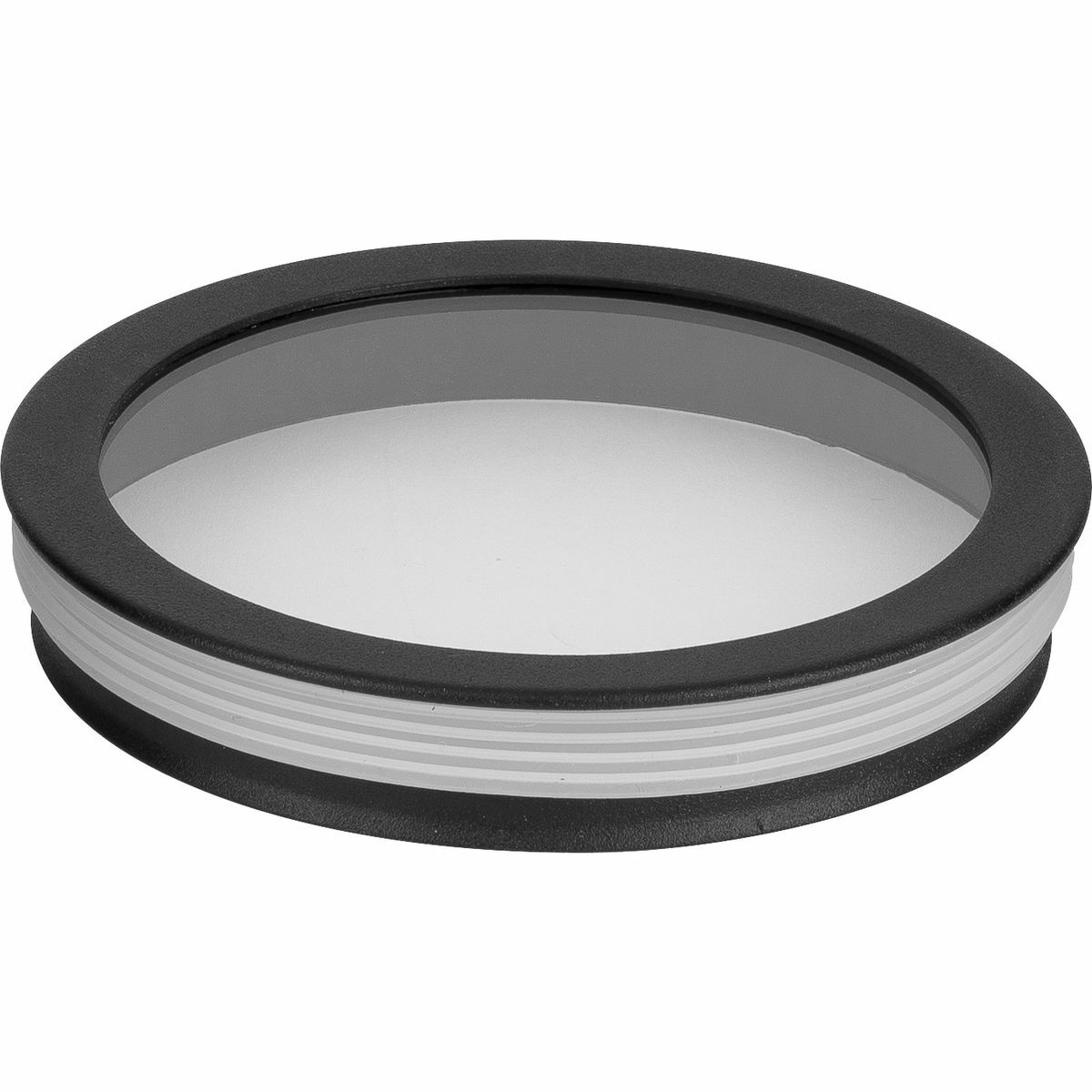 P860045-031 Cylinder Lens Round Cylinder Cover, For Use With 5 in Outdoor Cylinder, Clear Glass, -30 deg Starting Temperature, Aluminum, Black