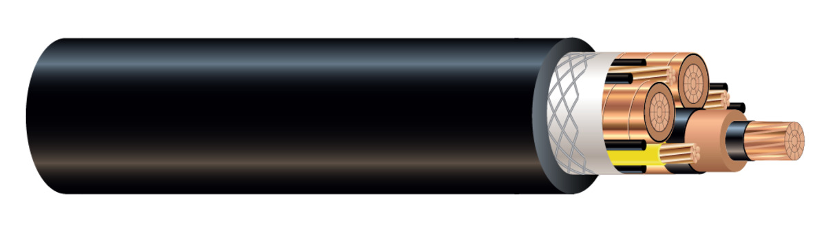 57879799 MP-GC Control Cable, (3) Conductors 4/0 AWG Conductor Bare Stranded Copper Conductor