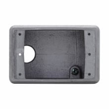 FSA1 Condulet Type FSA 1-Entry Back Feed Shallow Conduit Device Box, Feraloy Iron Alloy, 1 Gang, 2-3/4 in W x 2-3/4 in D x 4-9/32 in H