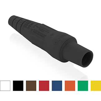 16SDF-2UW Rhino-Hide Cam Type Detachable Taper Nose Plug Sleeve, For Use With Female Plug, Santoprene TPV, White