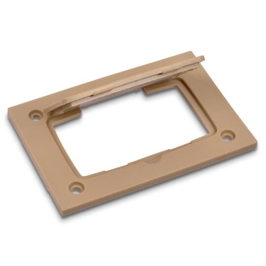 P-64-P-URC-BGE Steel City MopTite Non-Metallic Universal Floor Box Cover, 4-1/2 in L x 3 in W, Plastic