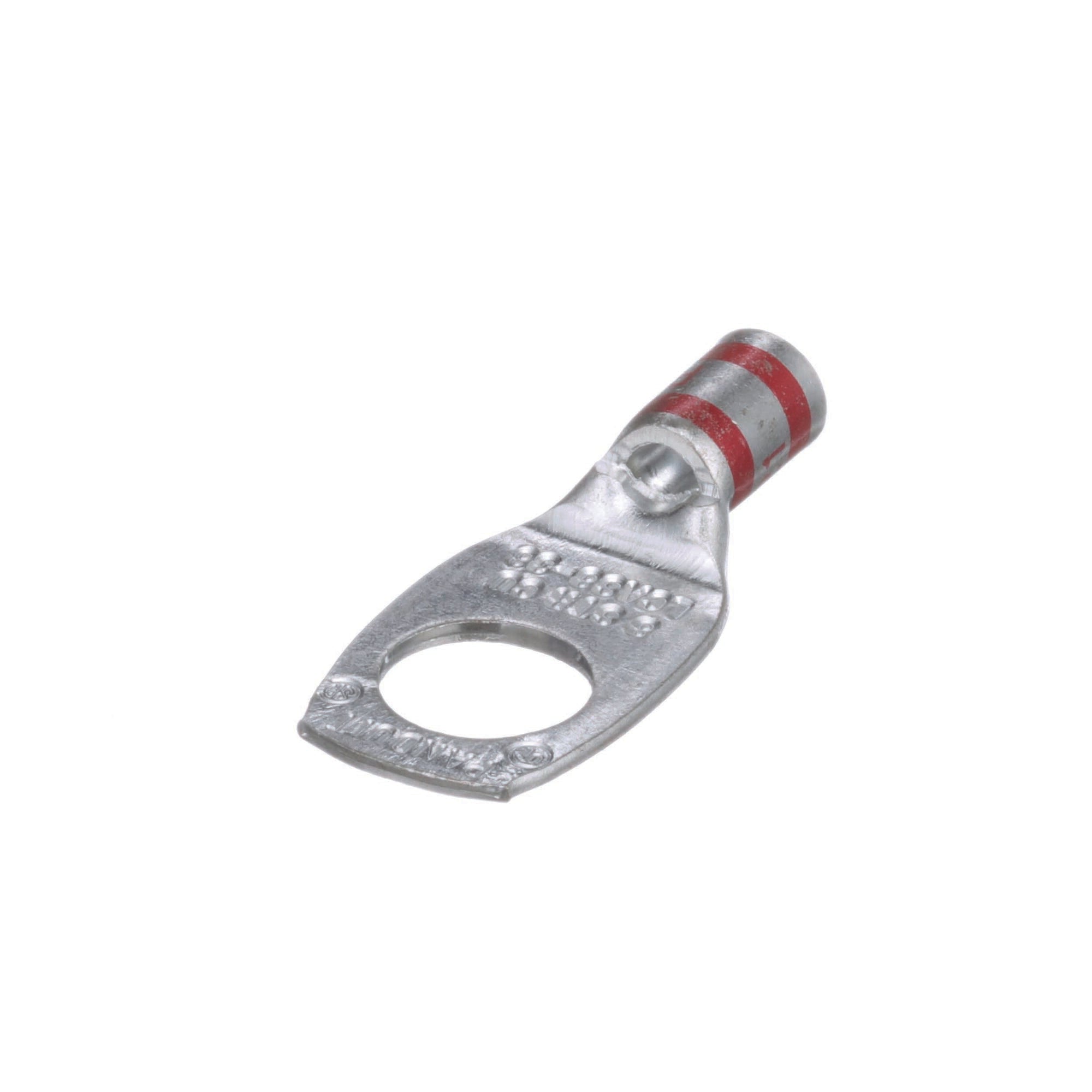 LCAS8-38-L Pan-Lug 1-Hole Compression Connector Lug, 8 AWG Copper/Stranded Conductor, Die Code: P21, 42.95 in Stud, Tin Plated Copper