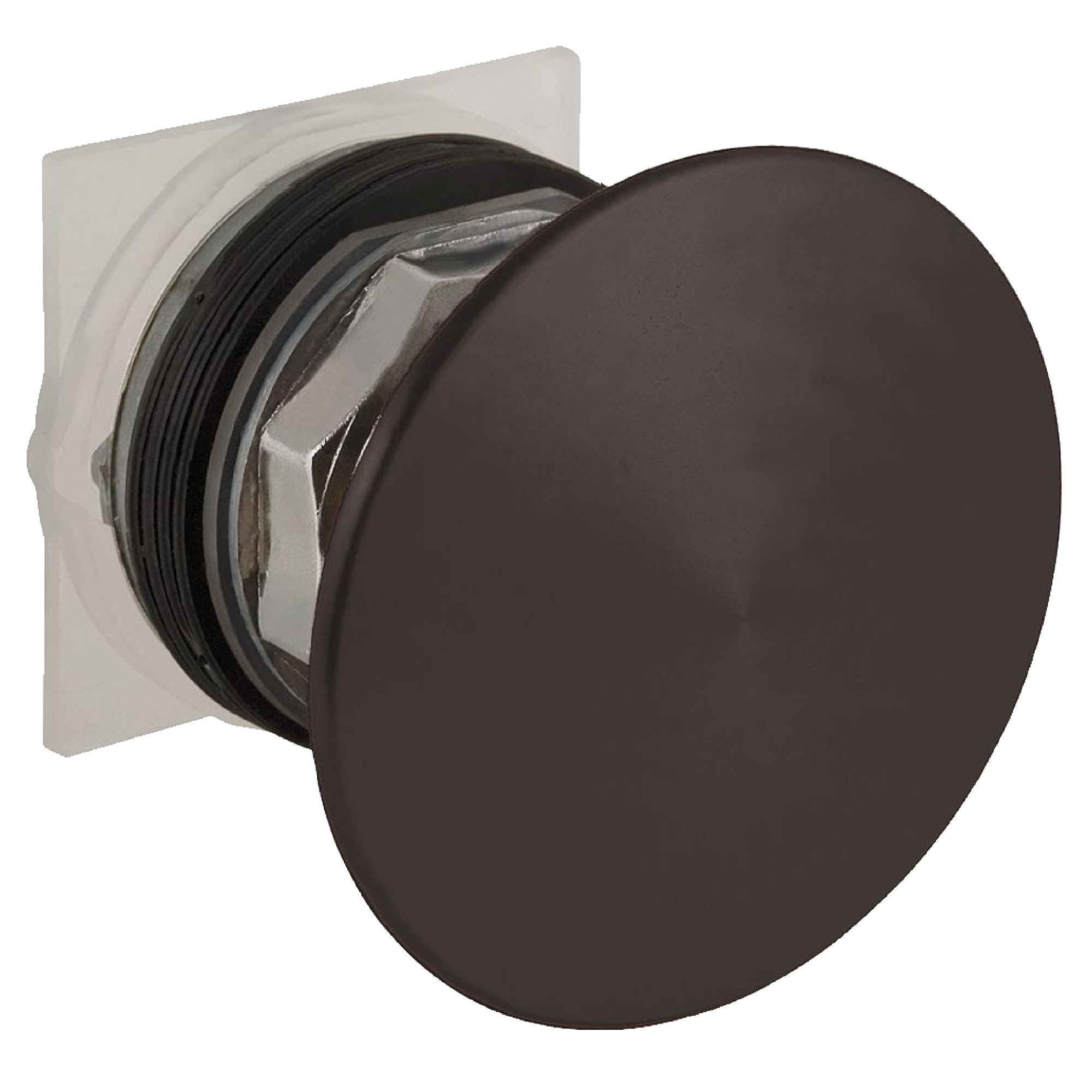 9001KR25BM Harmony Type K Dusttight/Oiltight/Watertight Heavy Duty Round Unmarked Non-Illuminated Pushbutton Operator With Set Screw Security, 30 mm, 2 Positions, Black