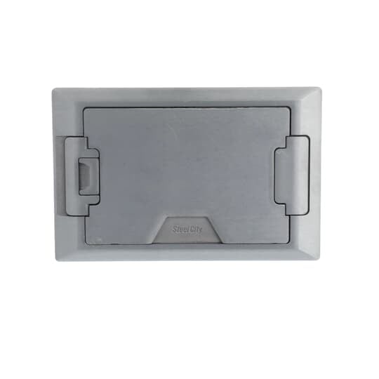 664-CST-M-ALM Steel City Concealed Service Top, 8-3/8 in L x 5-1/2 in W x 0.845 in D, Aluminum