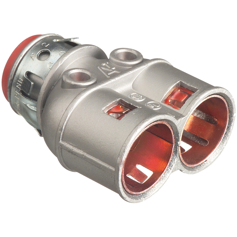 4040AST SNAP2IT Duplex MC Connector, 1/2 inch, Zinc die-cast