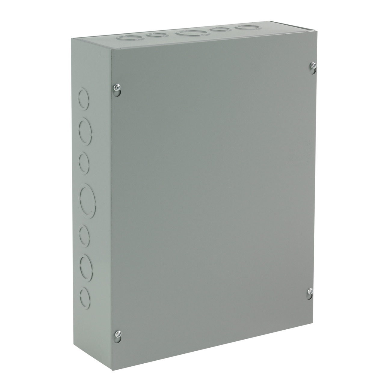 ASE24X24X6 A90P1 Pull Box With Knockout, 24 in W x 6 in D x 24 in H, Screw Cover, NEMA 1/IP30, Steel