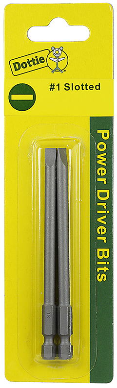 IB1S6C 2-Piece Power Drive Bit, #1 Slotted Point, 6 in OAL
