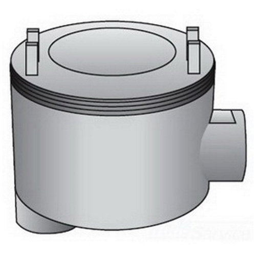 GUALB-75 Dust-Ignitionproof Explosionproof Conduit Outlet Box, 3/4 in, 3 in Cover Opening, 15 cu-in, Aluminum Enamel/Zinc Electroplated