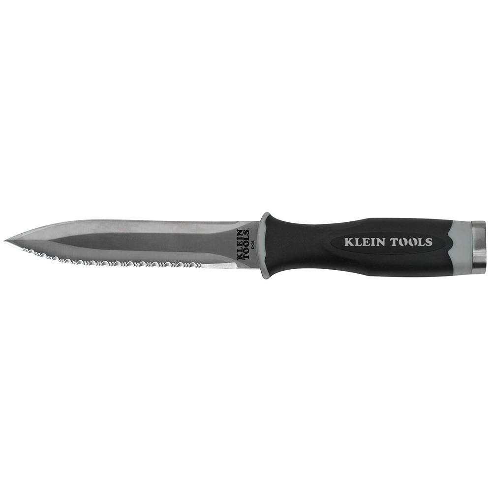DK06 Double Edged Serrated Duct Knife, 5-1/2 in L Stainless Steel Bit