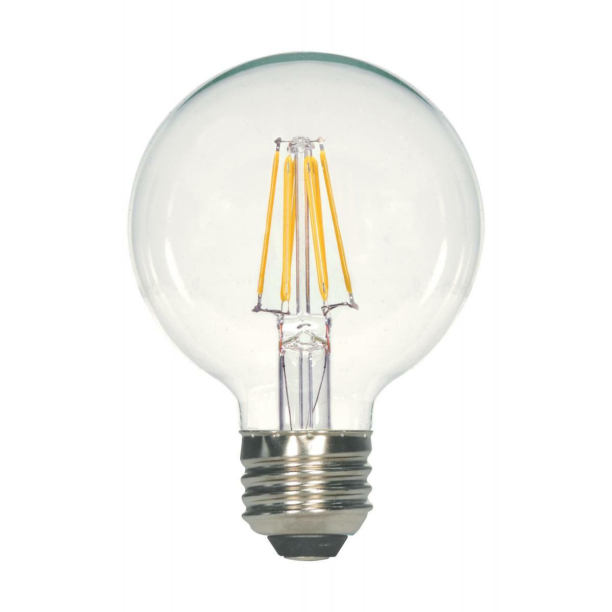 S11365 Forward Dimmable LED Lamp, 5.5 W, 40 W Incandescent Equivalent, E26 Lamp, G25 Shape, 500 Lumens
