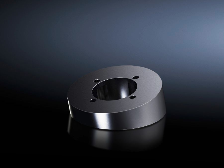 6664100 10 deg Angle Rigid Tilting Adapter, For Use With Model CP 40 Enclosure Section of Support Arm System, 303 Stainless Steel