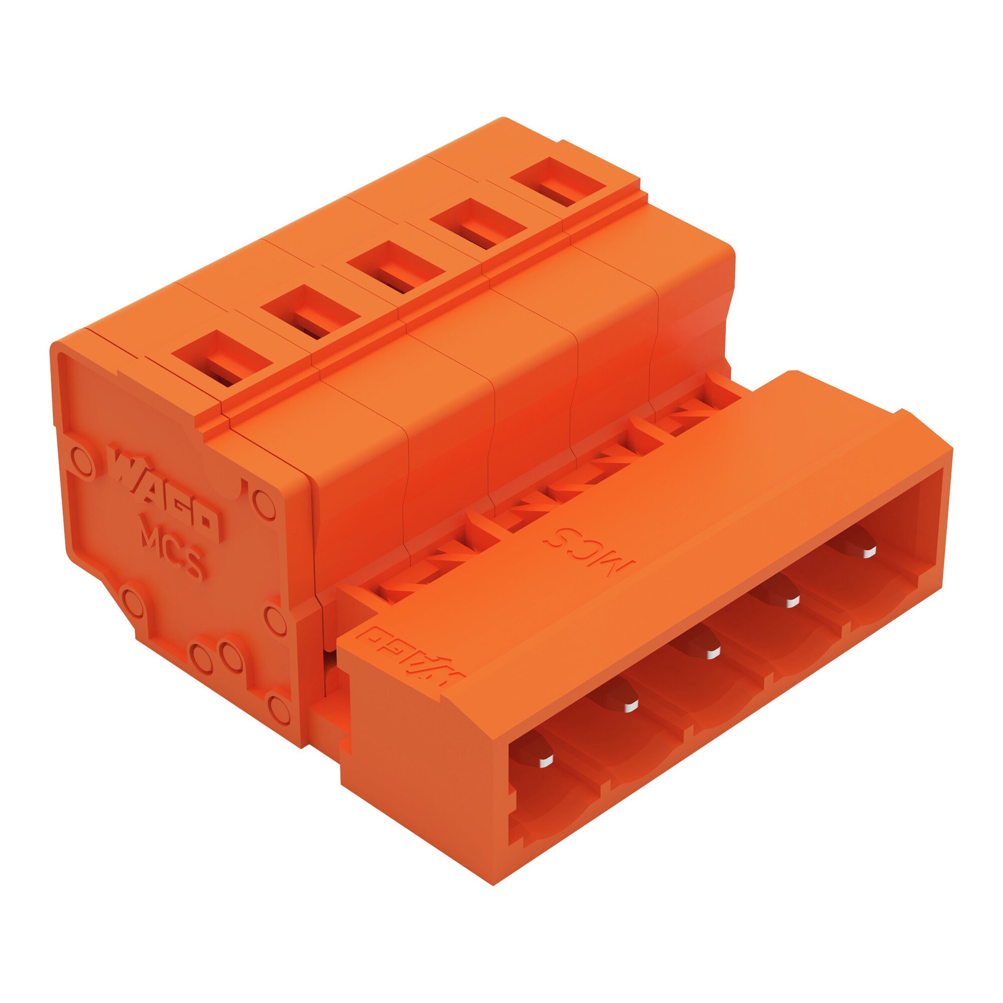 231-635 Operating Tool 1-Conductor Male Connector, 630 V, 12 A, 28 to 12 AWG Wire, 5 Poles