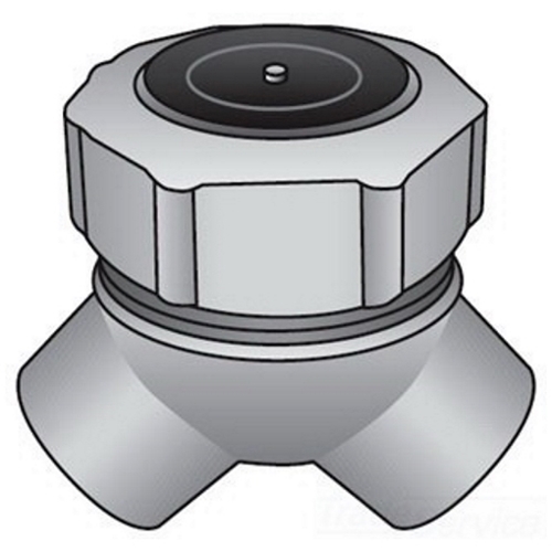 LBY-75 Type LBY Explosionproof Short Capped Conduit Elbow, 3/4 in Trade, 90 deg, Malleable Iron, Electro-Plated Zinc