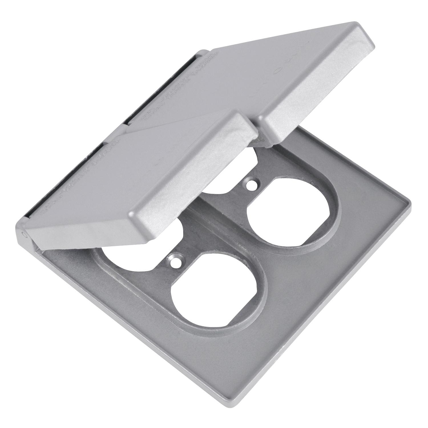 2CWPDR T&B FS/FD Weatherproof Device Box Cover With (2) Spring Doors, 4-9/16 in L x 4-5/8 in W, Die Cast Aluminum