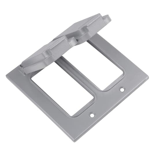 2CCG Red Dot Dry-Tite Weatherproof Receptacle Cover, Die Cast Aluminum