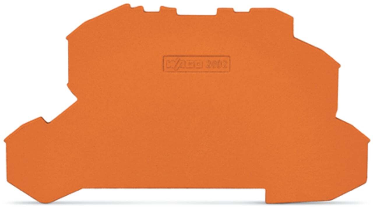 2002-2692 Half Sine End and Intermediate Plate, Polyamide, Orange
