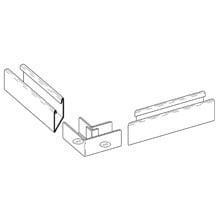 B767-11ZN 90 deg Elbow Strut Joiner, 2 Holes, 2-5/16 in L x 1.62 in W x 12 ga THK, Low Carbon Steel