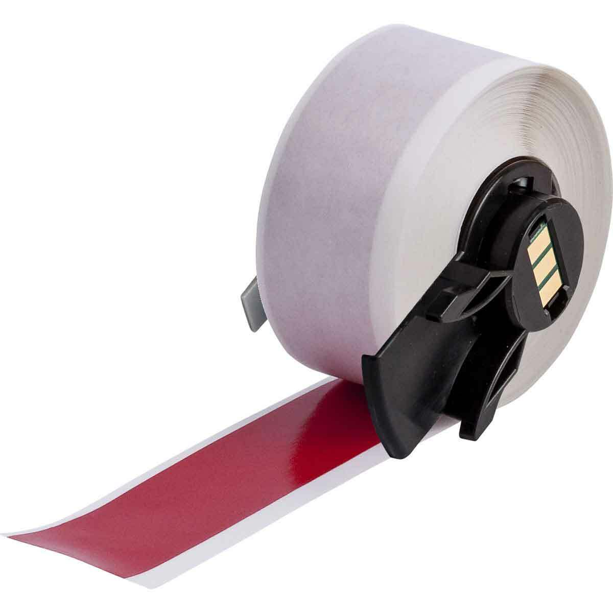 M6C-1000-439-RD Multi-Purpose Label Tape, 50 ft L x 1 in W, Vinyl