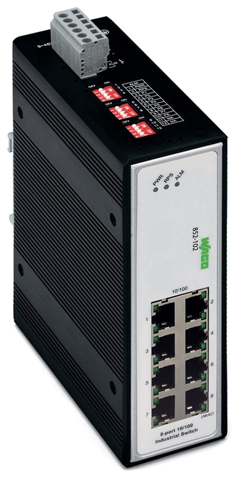 852-102 852, 100Base-TX Network, RJ45 Interface, (8) Ports
