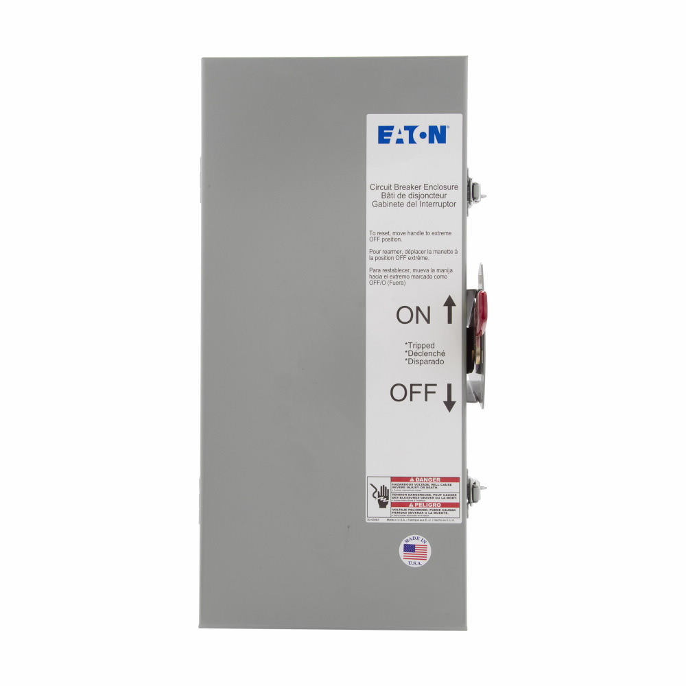RGDN100 Circuit Breaker Enclosure, 15-100 Amp, Series C, Nema 3R, GHC, GD (two- and three-pole only), GHCGFEP (single-pole only), Surface Mount